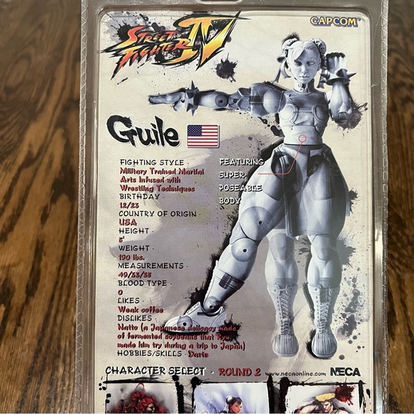 NECA Capcom Street Fighter IV Fighting Game - Guile Action Figure - Picture 7 of 7